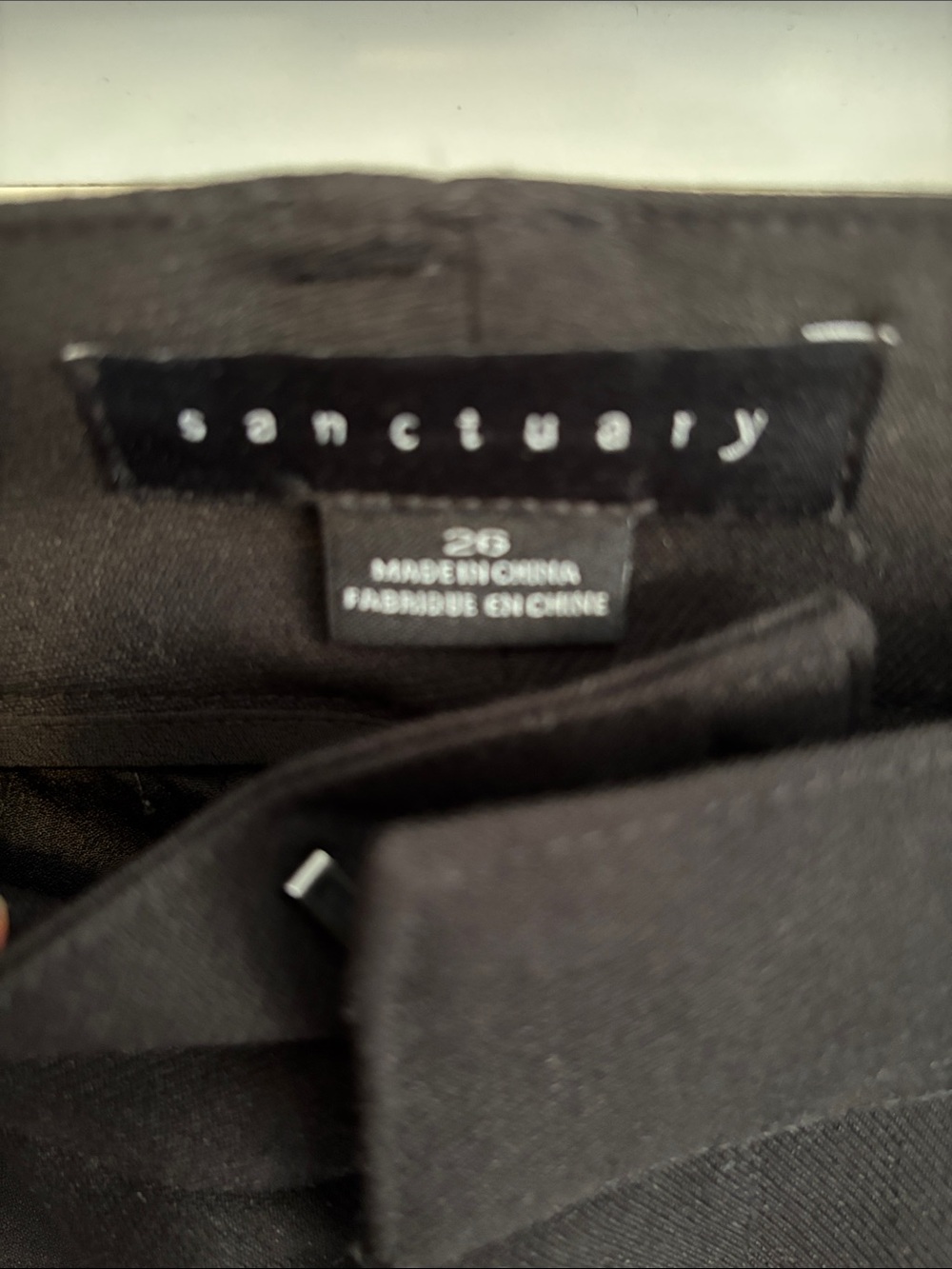 Sanctuary Black Trousers with Tailored Waist Size 26. EUC - Picture 2 of 6
